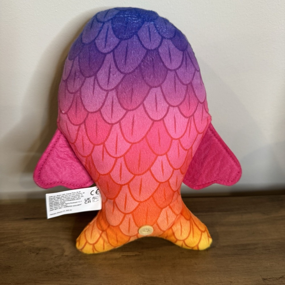 Fuggler Neon Ombre Fish Plush Weirdcore Creepy Cute Monster 10" New WOB - Picture 5 of 5